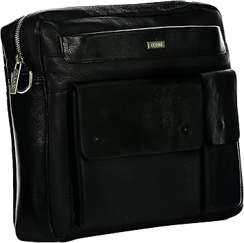 mens black leather briefcases