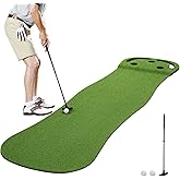 Wekin Indoor Putting Green,2x8ft Artificial Turf Putting Green with Adjustable Putter, 2 Balls, Perfect Golf Putting Game Mat for Home,Party,Office
