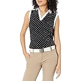 PGA Tour Womens Sl Printed Polka Dots Polo Shirt