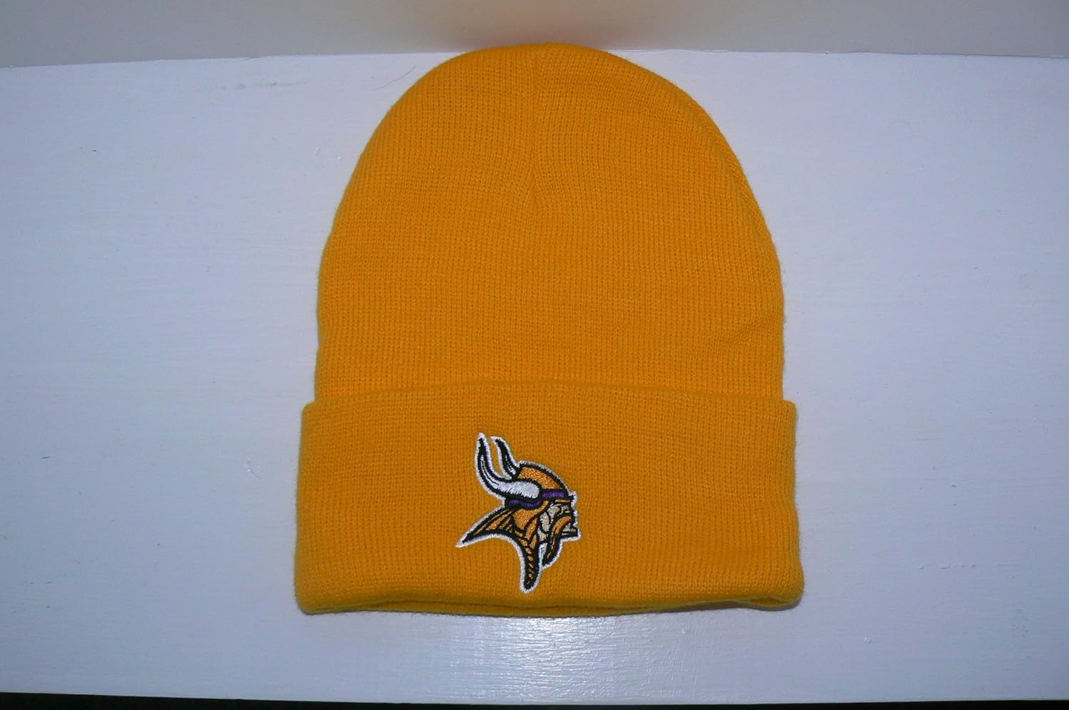 Minnesota Vikings Gold Knit Cuffed Beanie Hat Ski Skull