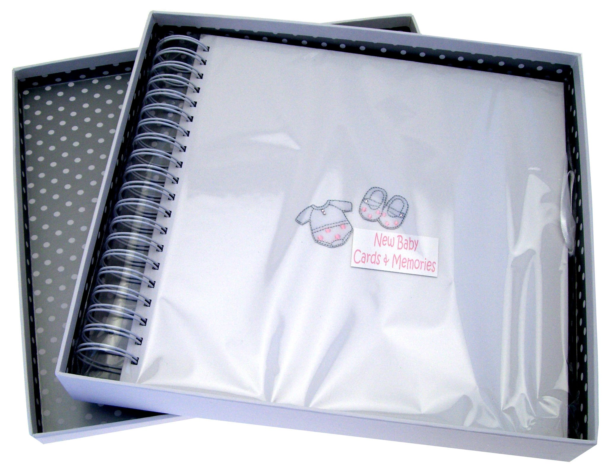 White Cotton Cards New Clothes Baby Girl Card Memory Book