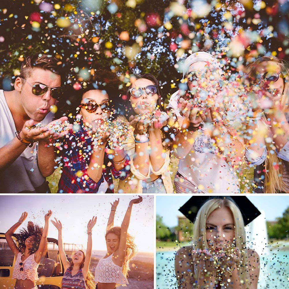 6 Colour Face Glitter - Chunky Glitter - Festival Glitter Cosmetic Face Body Cheeks Hair Nails Art Sparkling Decoration Glitter for Music Festival Wedding Party Masquerade Christmas