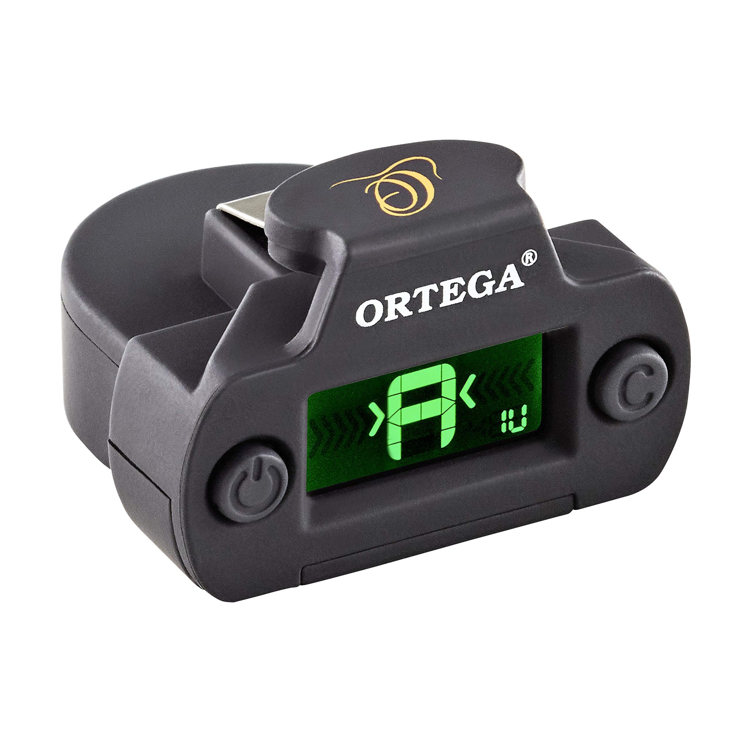 Ortega Guitars Soundhole Tuner – for Acoustic Instruments – Black (OCST-1BK)