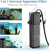 AQQA Internal Aquarium Filter 800L/h 9W Aeration Rainfall Up to 250L view 2