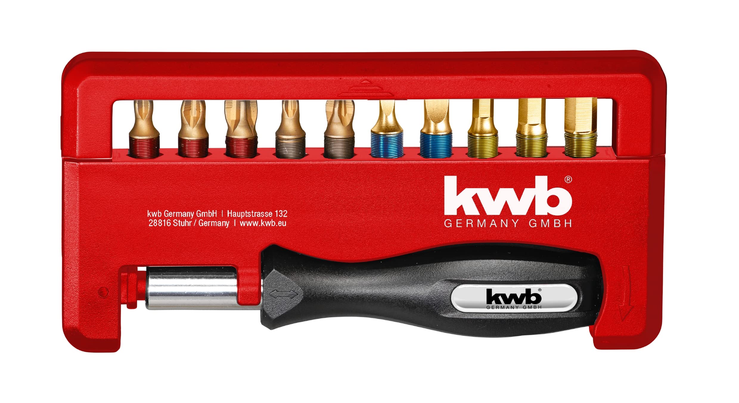 KWB Mobile Phone TQ60 Steel Titanium Bit Set 12 Piece 154020 (PH PZ/Hex/Slotted); 0 W; 0 V