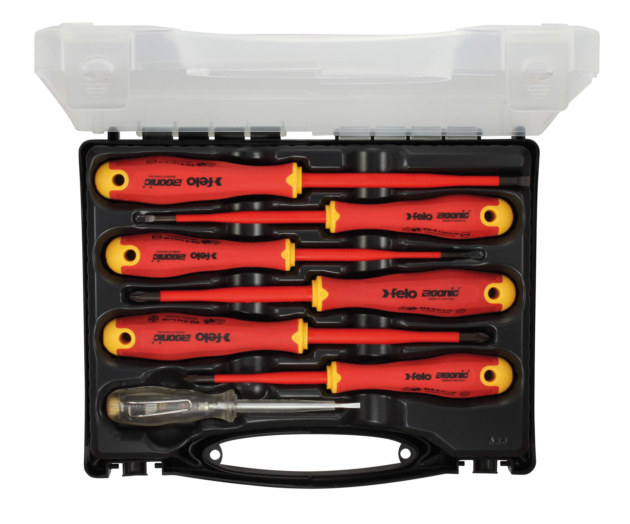 Felo 715762745 E-Slim Insulated 7 Piece Screwdriver Set - SL and PH