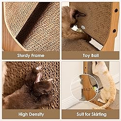 EHEYCIGA Cardboard Cat Scratcher for Indoor
