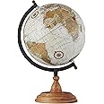Deco 79 Mango Wood Globe with Wood Base, 9" x 8" x 13", Brown