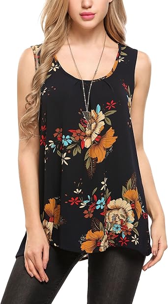 Zeagoo Women's Floral Print Loose 