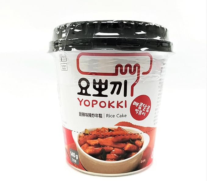 Yopokki Korean Rice Cake with Hot Sauce (Spicy Topokki) 140g Amazon.co