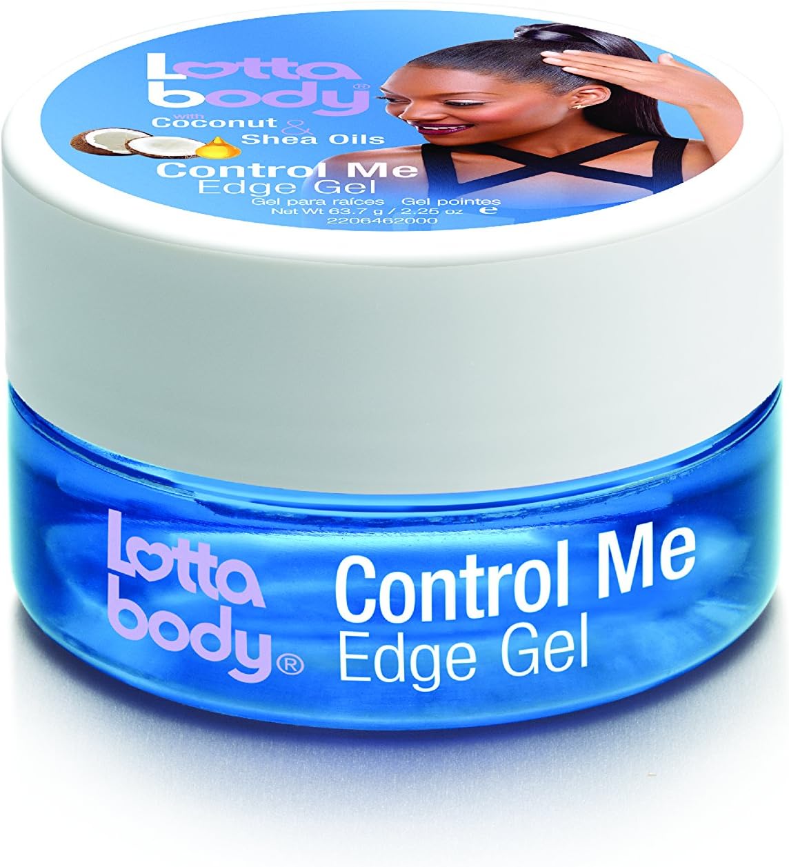 Lotta Body Coconut Shea Oils Control Me Edge Gel, 2.25 Ounce
