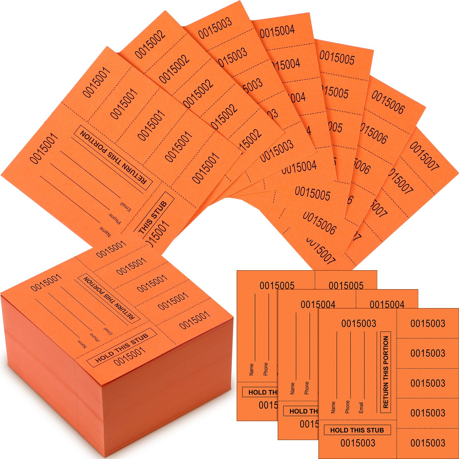 Kosiz 300 Sheets Raffle Tickets Sheets Hold This