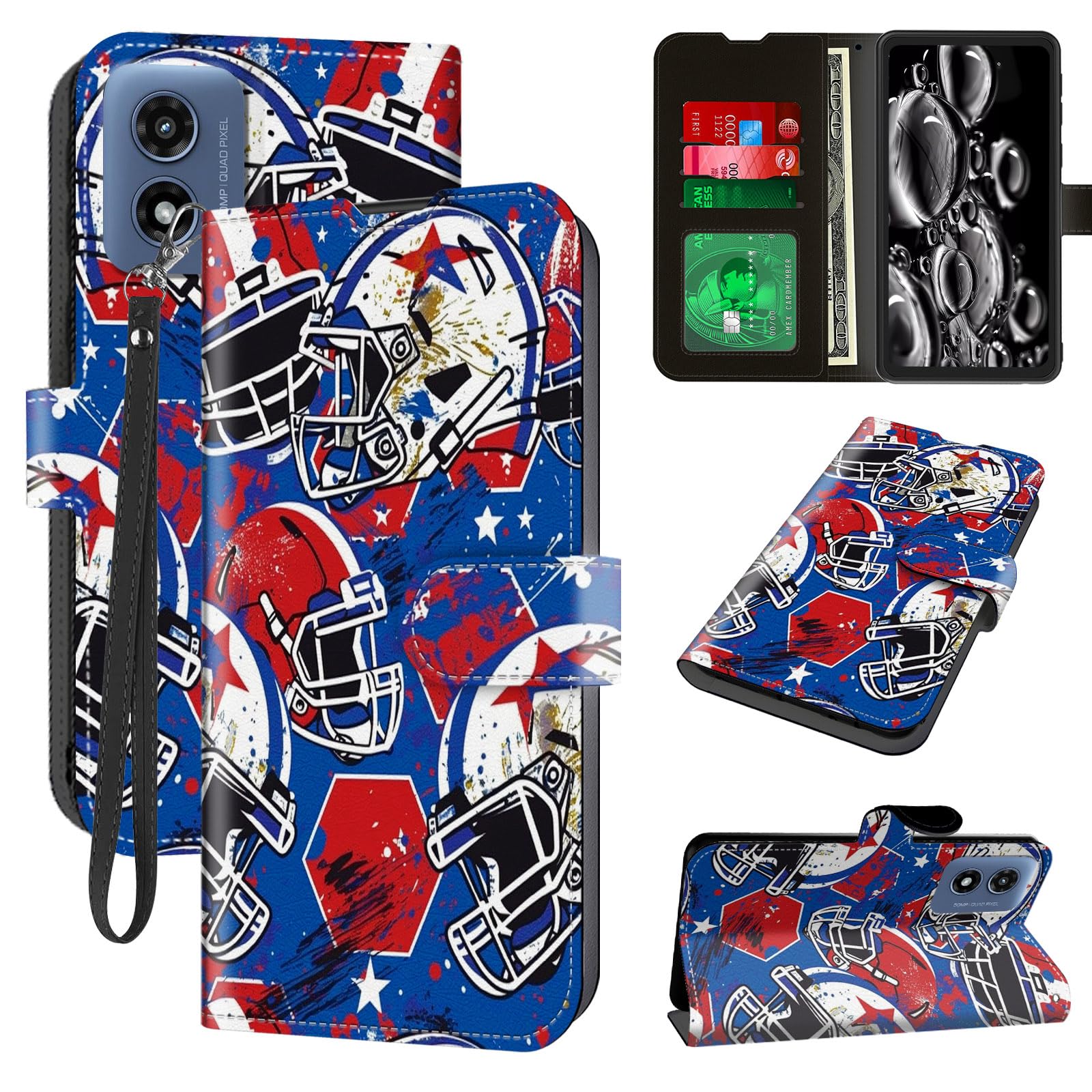 ACWDMKH for Motorola Moto G-Play-2024 Case Wallet