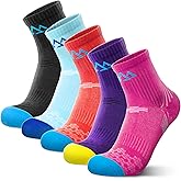innotree Women‘s Cotton Ankle Hiking Socks, Thick Cushion Breathable Athletic Socks for Sport Hiking Walking Running, 5 Pairs