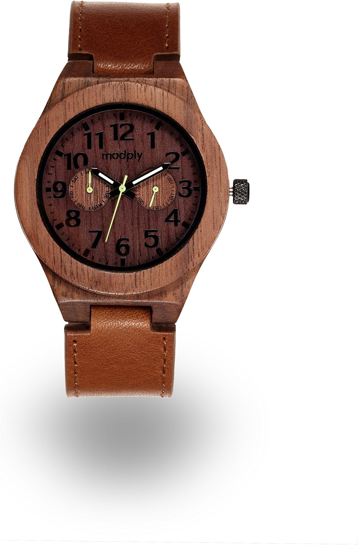 Leather and Wooden Watch, Engraveable, Add Your Own Engraving