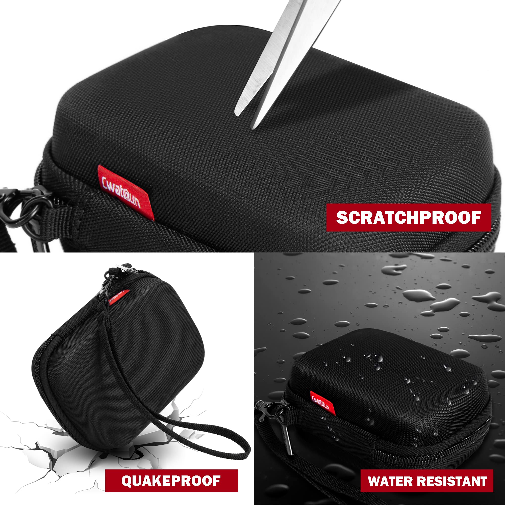 Cwatcun Carrying & Protective Case for Digital Camera, Small Camera Pouch for AbergBest 2.7