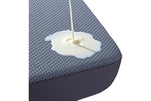 MUXHOMO Waterproof Queen Mattress Protector, Breathable & Noiseless Mattress Cover Queen Size Bed with 8"-21" Deep Pocket, Co