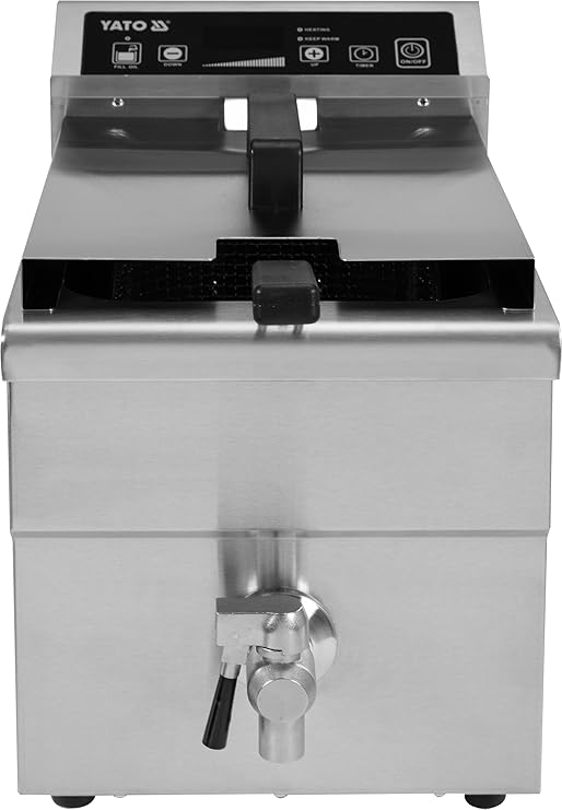 Yato - Gastro Digital Inducción freidora 8 litros, 3,5 kW | Acero ...