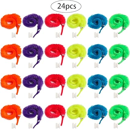 magic wiggly twisty fuzzy worm