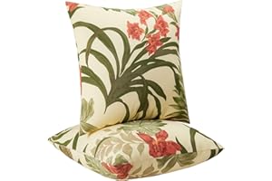 XXPILOS Outdoor Throw Pillows - Decorative Pillows with Insert Included Set of 2 Outdoor Pillows for Patio Furniture 18x18 Inch