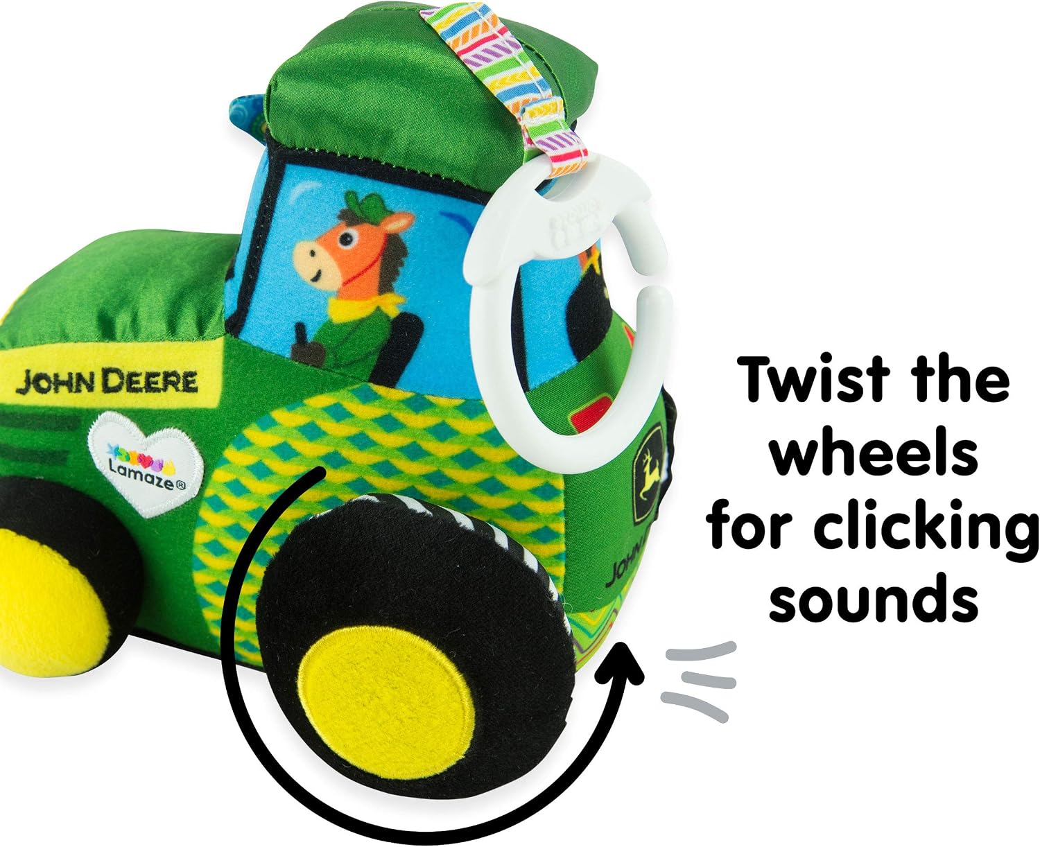 Lamaze Tractor, Multicolor, 10.75 inches - Image 4