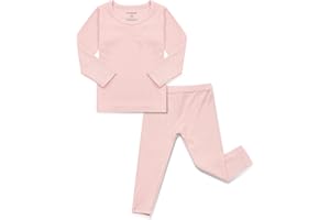 AVAUMA Baby Boys Girls Pajama Set Kids Toddler Snug fit Ribbed Sleepwear pjs for Daily Life Style
