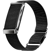 SOUYIE 20MM Nylon Strap Compatible LYAOZHU Smart Bracelet, Adjustable Replacement Sport Strap for Men Women, Removable and Replaceable Watchband, Black