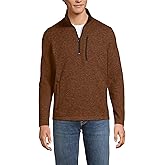 Lands' End Men's Quarter Zip Sweater Fleece