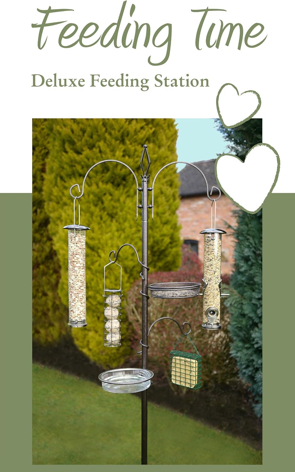 ROSEWOOD Feeding Time Deluxe Wild bird Feeding Station Amazon.co.uk