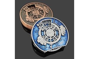 Lkjsjjns Dragons Roulette Dice Spinner for DND Dice Set,7-in-1 Dragon Metallic D&D Dice with Gift Case for Dungeons and Dragon Game, Role Playing Steampunk Theme Games (Silver-Blue)