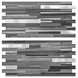 AULIGET 20 Sheets Peel and Stick Backsplash, Black