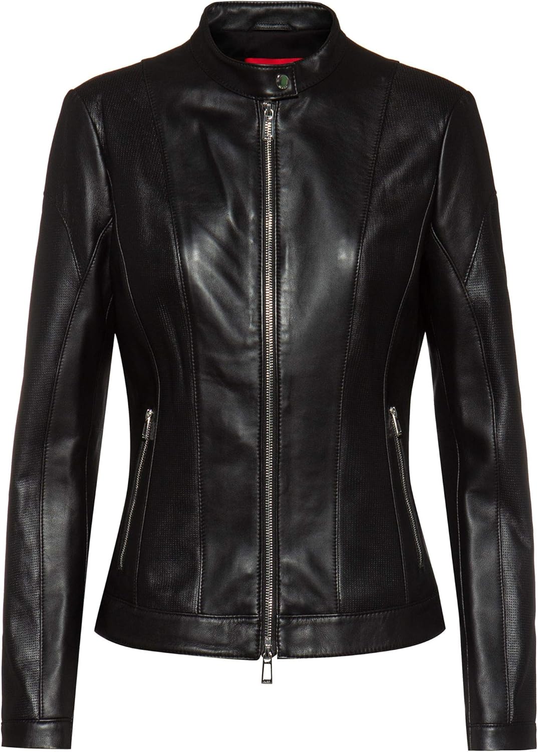 HUGO Women's Leather Jacket Amazon.co.uk Clothing