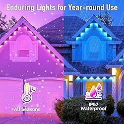 Sxlofty 32.8FT Permanent Outdoor RGB Lights,IP67