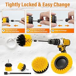 AstroAI Drill Brush Attachment Set 6 Piece Power