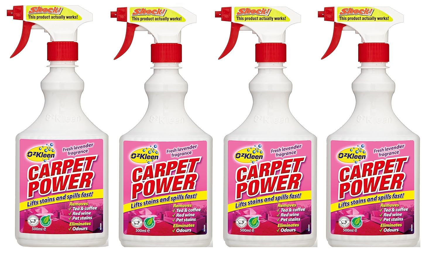 OzKleen Carpet Power Cleaner 500 ml (Pack of 4) Amazon.co.uk Grocery