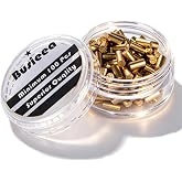 Busieea 100Pcs Gold Lighter Flints Refills for Zippo &amp; Clipper Lighters | 100‑pcs gold lighter flints for Zippo &amp; Clipper. Hot sparks for fast ignition. Flint quality is not based on appearance