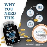Nu U Nutrition Glucosamine Chondroitin High Strength 180 Caps UK Made view 3