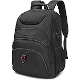 Extra Large Laptop Backpack for Men,37L Gaming Laptop Backpack,18.4Inch Travel Backpack with USB Charging Port, Business Flight Approved -Big Capacity Computer Bag College Bookbag, Black Black