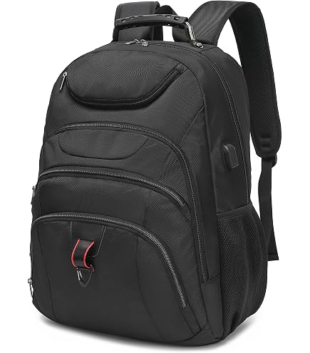 17.3 Laptop Backpack for Men Women, Extra Large Travel laptop Backpack with Rain Cover, TSA Friendly Flight Approved with RFID Anti Theft Pocket, Water Resistant School BookBag Electronics