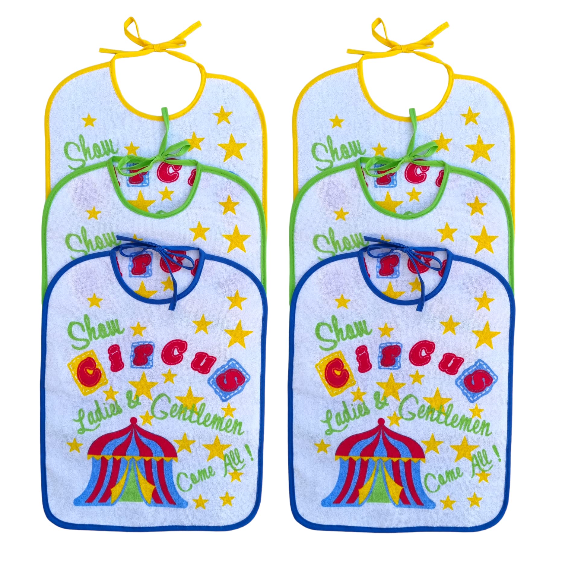 Ellepi Elastic Nursery Bibs and Laces Cotton Waterproof, Baby Shoelaces