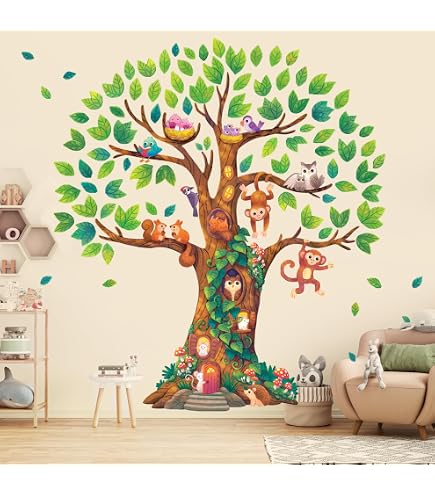 Jungle Tree Wall Decals For Nursery High Def Photos