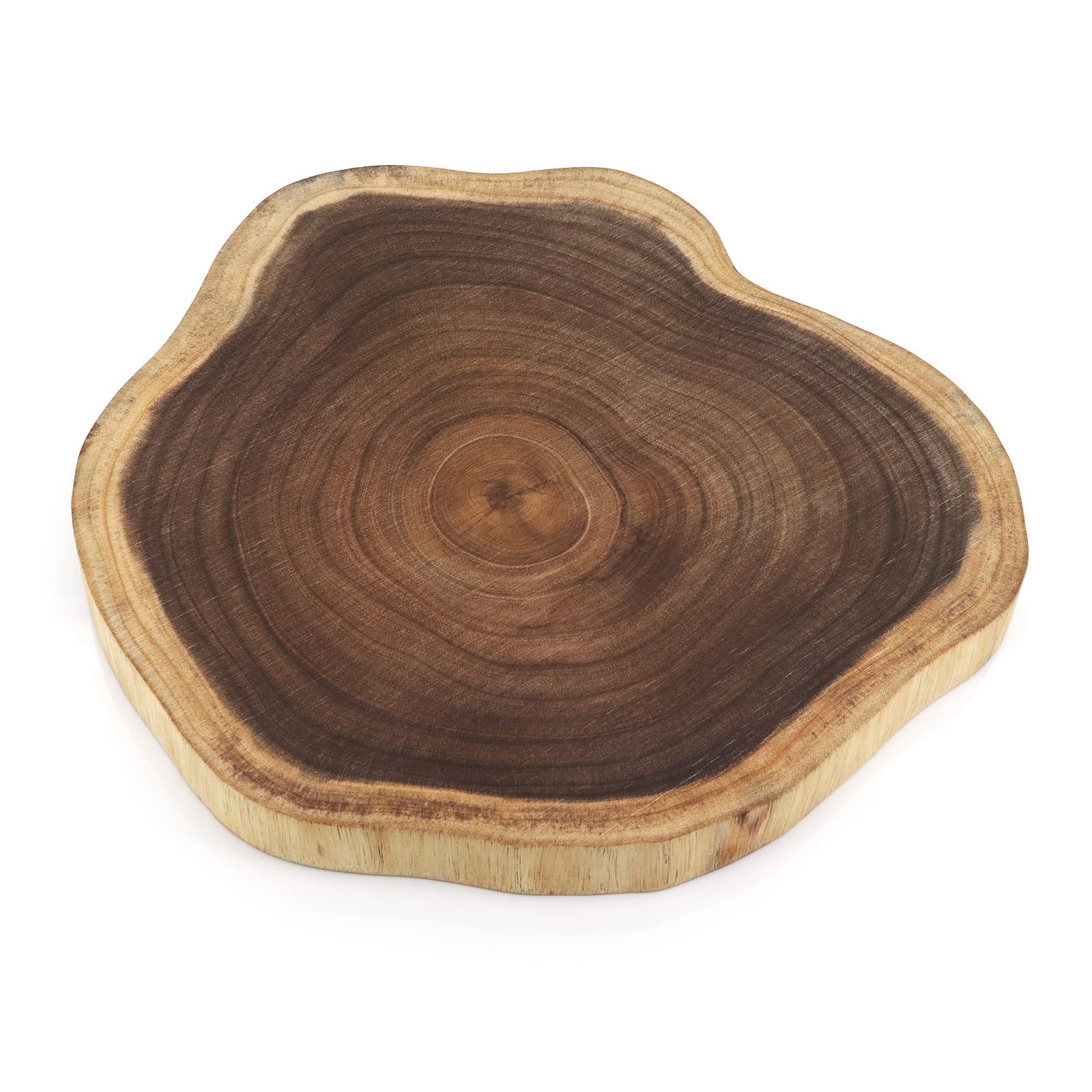 Wood Chopping Board, Unique Acacia Wood Cutting Board for Kitche, Durable & Hard Wearing | No waxing or Painting | Follow Actual Shape of Wood | Suitable for Bread, Cheese, Vegetables and Meat