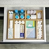 MariaMMDI Bamboo Drawer Organizer I 8 Pcs Of Premium Bamboo Drawer Organizer For Bathroom Organizing or Kitchen Organizing I 