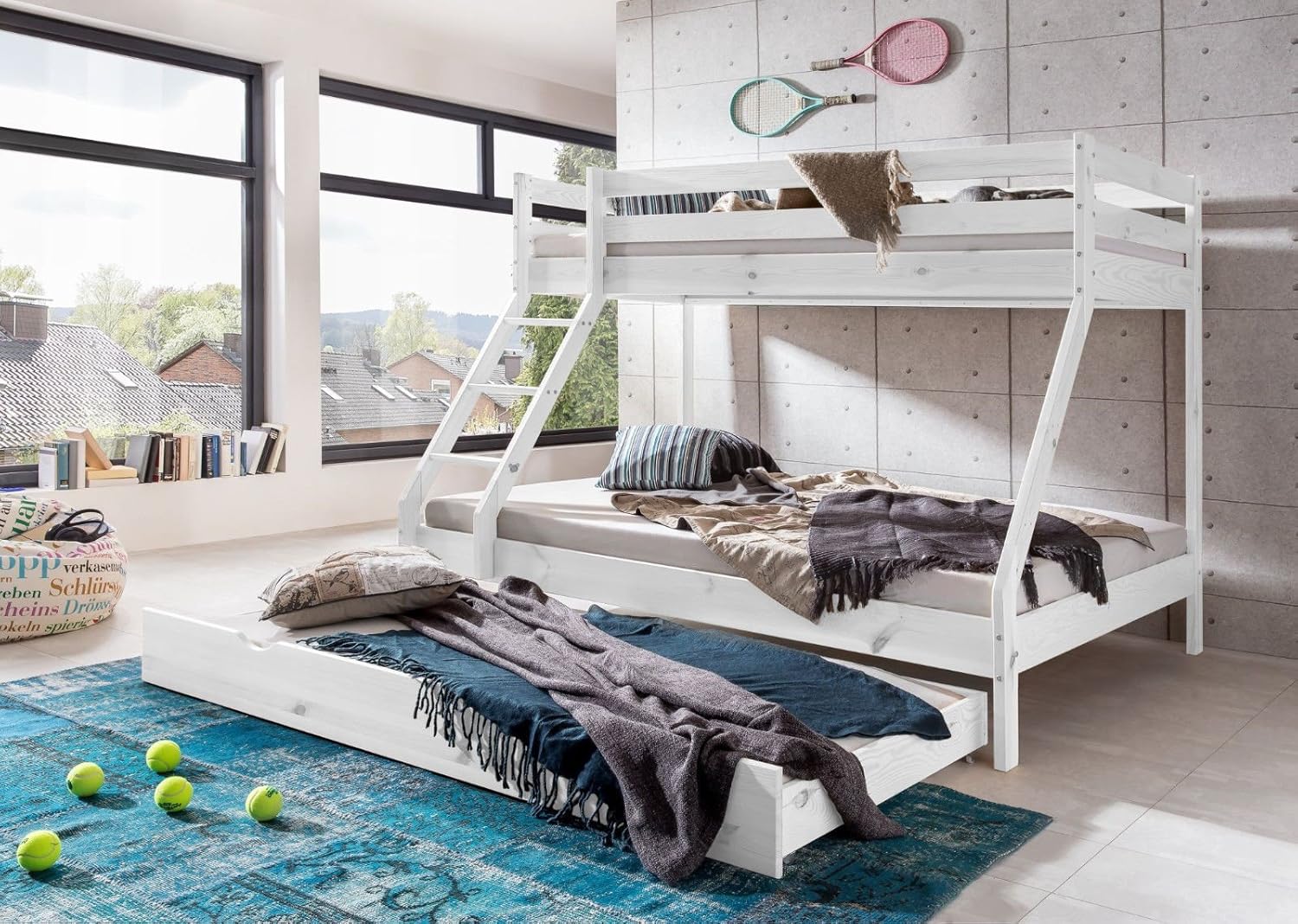 Etagenbett mit Bettkasten Hochbett Kinderbett Jugendbett Gästebett