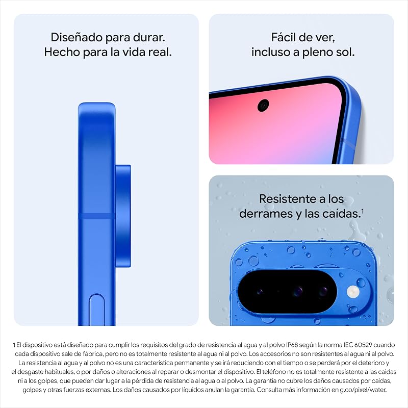 Pixel 10 - Smartphone Android Libre con Gemini, cámara Trasera Triple Avanzada, batería de más de 24 Horas y Pantalla Actua de 6,3" - Obsidiana, 128GB