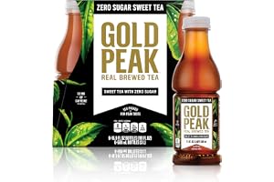 Gold Peak Zero Sugar Diet Iced Tea Drink, 16.9 fl oz, 6 Pack