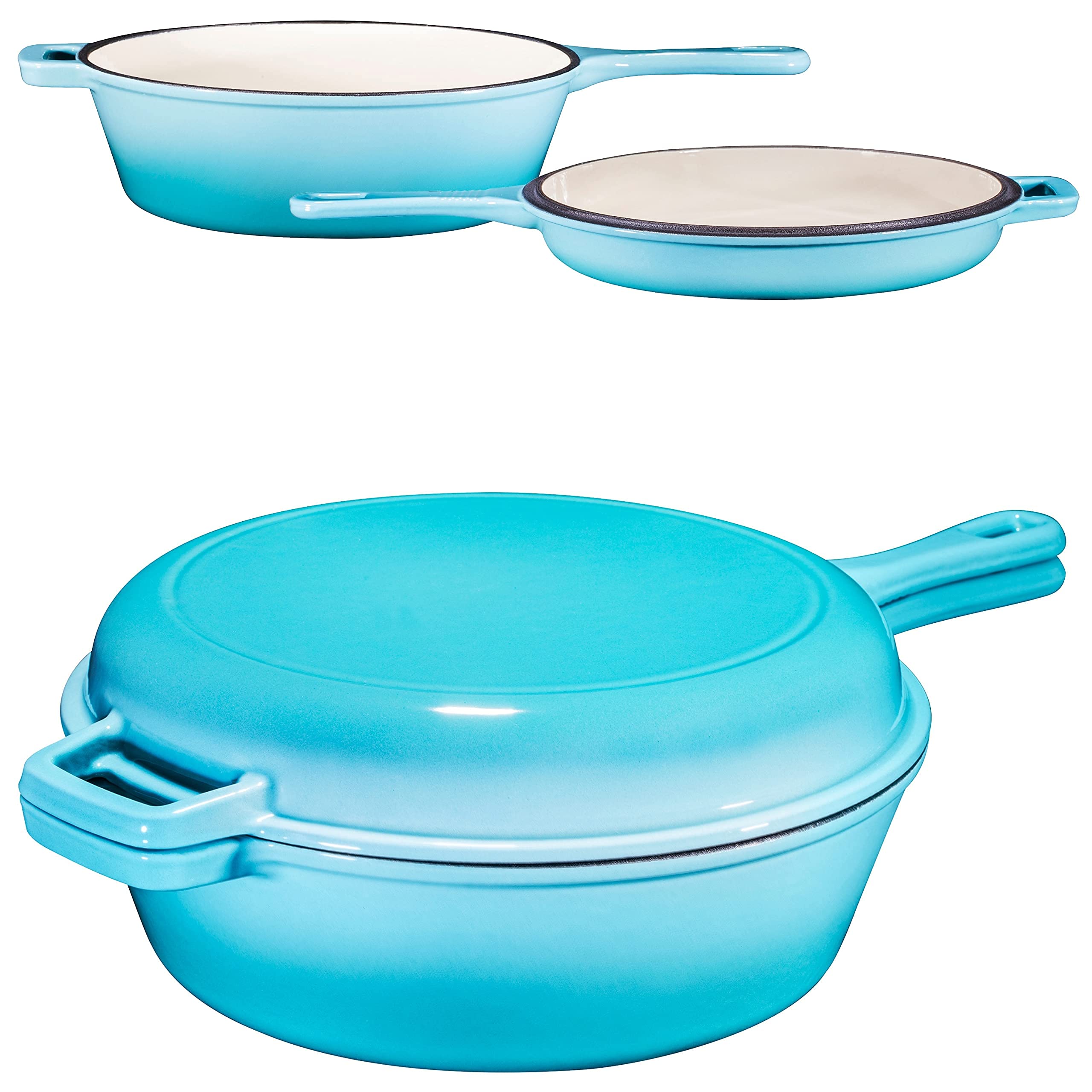 Forno Olandese In Ghisa Da Campeggio Bruntmor 8.5 Quart - 3 Gambe, Coperchio Flangiato, Pre-stagionato Per Fuoco Aperto