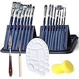 M JJYPET Paint Brush Set, 21PCS Painting Brushes for Acrylic Oil Watercolor Canvas Gouache Easter, Paint Brushes Set for Kids