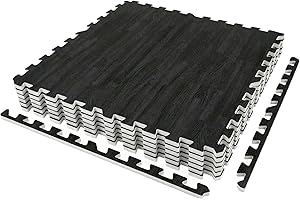 Element Fitness Puzzle Mat Foam Floor Tiles for Home Gym and Baby Play Mat – 0.5” Thick EVA Foam Interlocking Gym Mats, Exerc