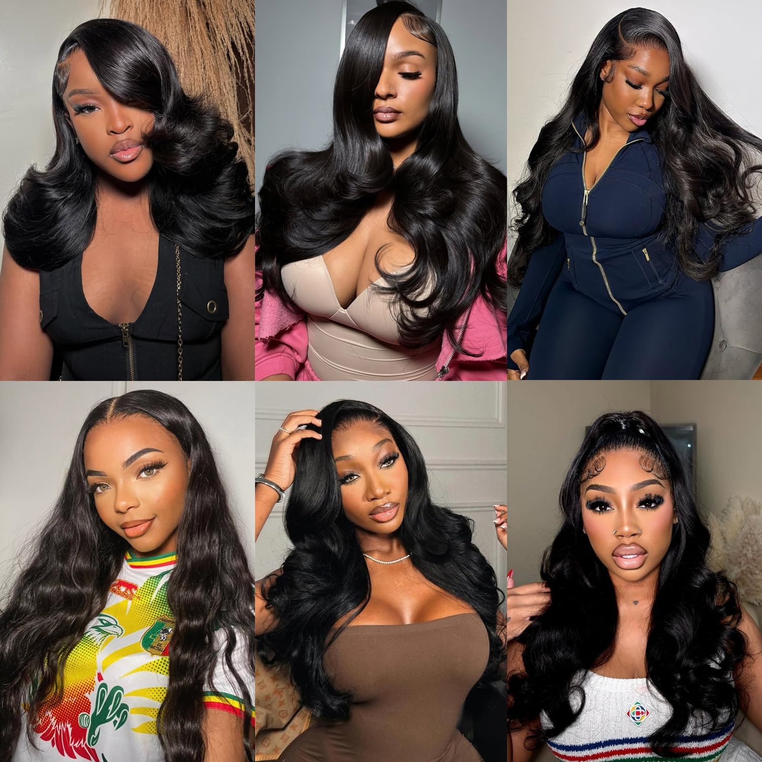 Condition photo showing New/Like New for #1b natural black clip in hair extensions human hair,color 1b body wave remy hair extensions clip in
